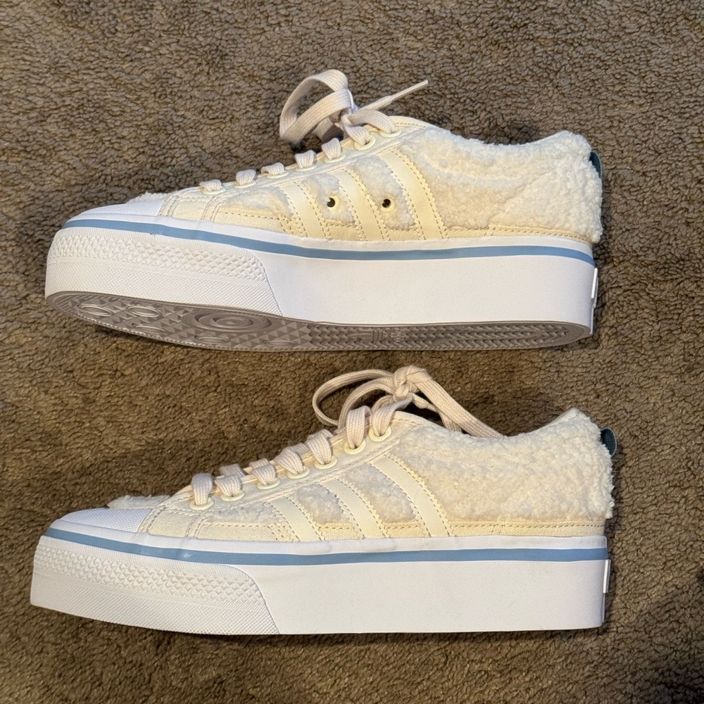 New adidas Sherpa platform sneakers